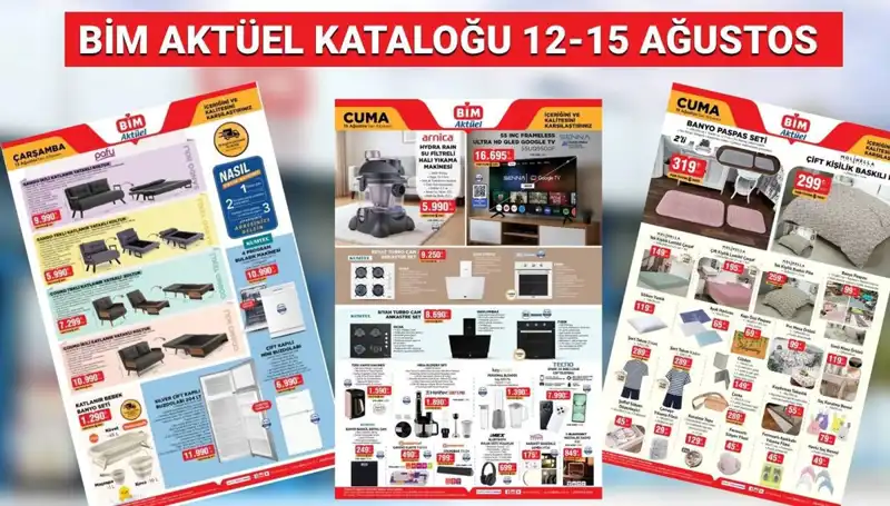 BİM’in 12-15 Ağustos 2025 Aktüel Kataloğunda Bizi Neler Bekliyor?