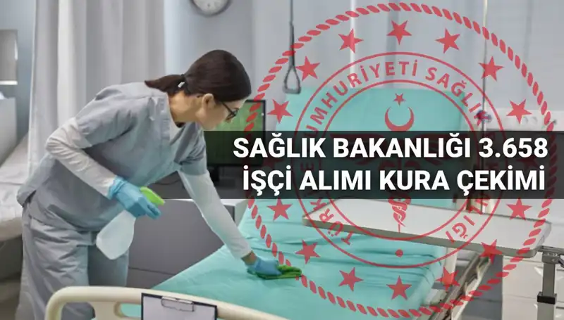 Sağlık Bakanlığı'ndan 2025 Yılı İçin 3.658 İşçi Alımı Kura Takvimi Duyuruldu