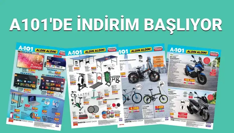 A101 12 Haziran Aktüel Kataloğu: Uygun Fiyatlarla Beyaz Eşya ve Spor Ekipmanları Sizleri Bekliyor!