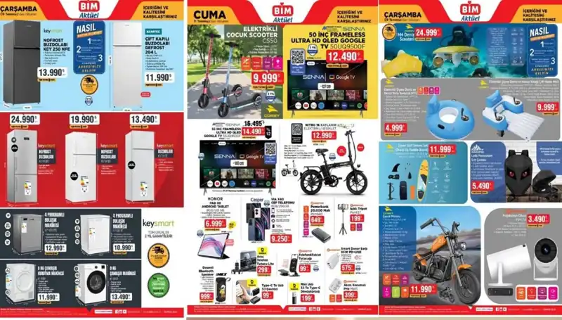 BİM'den Yaz İndirimleri: Televizyon, Tablet ve Daha Fazlası Sizleri Bekliyor!