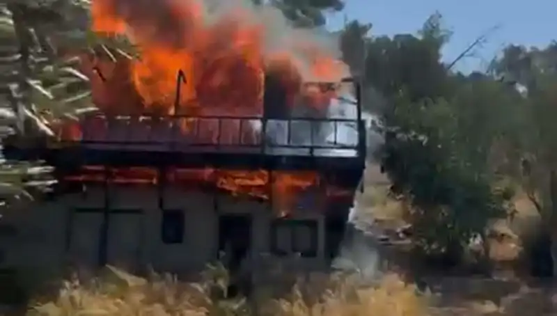 Bodrum’da Ekipleri Alarm Durumuna Geçiren Şiddetli Yangın