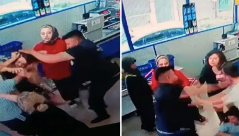 Marketin Koridorlarında Dehşet: Kadına Şiddet Anları Kameraya Yansıdı